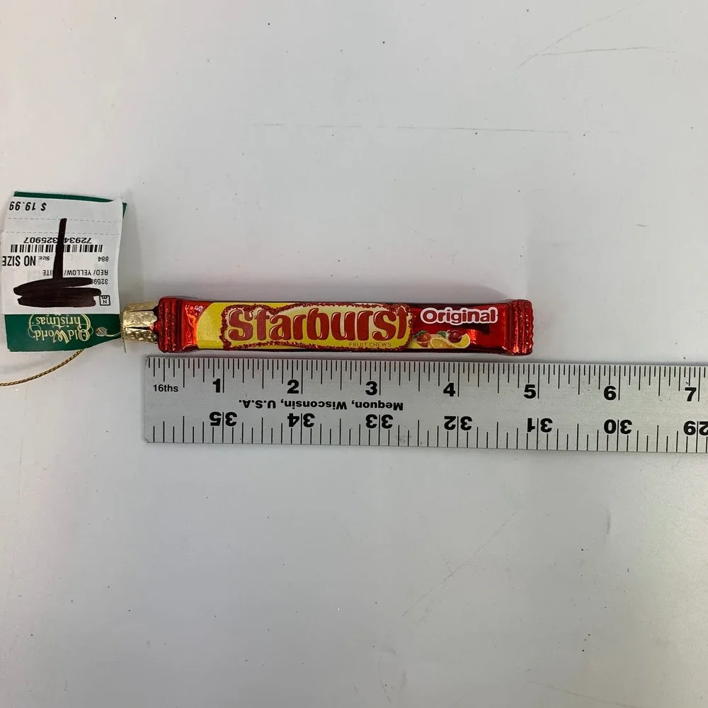 Starburst Original Fruit‎ Chews Candy Christmas Ornament New With Tags
